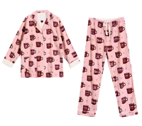 פיג'מה כותנה קפה